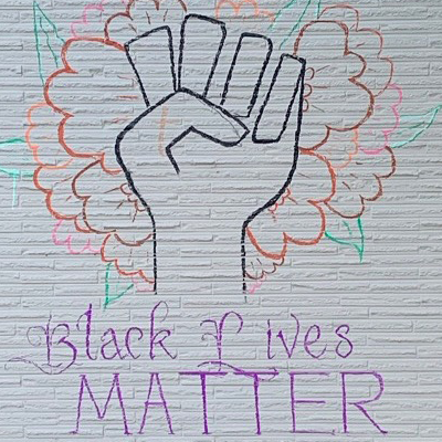 BLM mural by Evelyn Moos